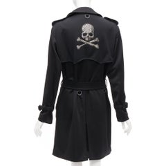 MASTERMIND JAPAN Aquascutum Limited Edition black crystal skull trench IT36 XXS