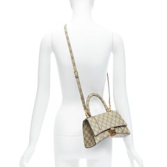 GUCCI BALENCIAGA Hourglass Hacker Project Runway GG B buckle crossbody bag