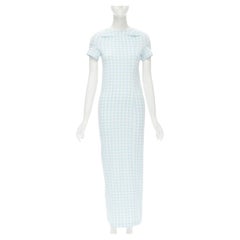 rare COMME DES GARCONS Robe De Chambre Vintage 1997 Lumps Bumps light blue dress