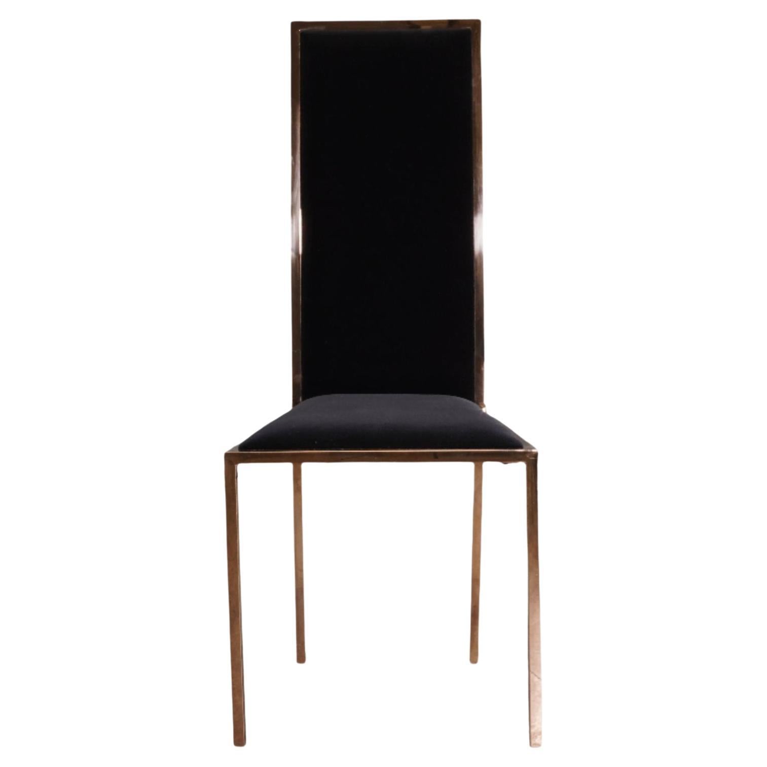 Black and Gold Velvet Kesterport Dining Chair