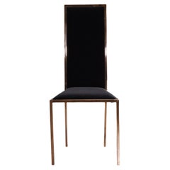 Black and Gold Velvet Kesterport Dining Chair