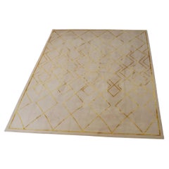 Tappeto Rowan Crema e Oro Diamante