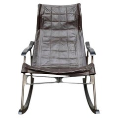 Mid-Century Japanese Space Age Folding Rocking Chair by Takeshi Nii, 1960s