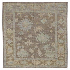 Turkey Rose Collection Area Rugs - Wool Brown Ivory - 90930
