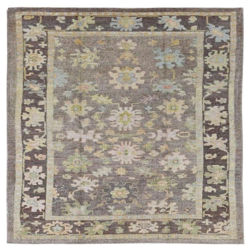 Afghanistan Collection Rose Tapis de sol - Laine Brown Ivory - 90933