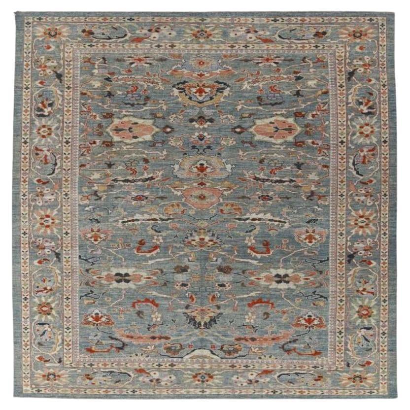 Sultanabad-Teppiche aus Wolle in Grau, Elfenbein und Rosa aus Afghanistan - 90934 im Angebot