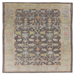 Turkey Rose Collection Area Rugs - Wool Blue Brown Green - 90935
