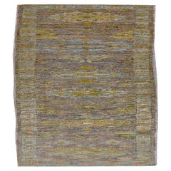 Tappeto Afghanistan Rose Collection - Lana Blu Marrone - 90921