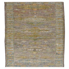 Alfombra Corredera Colección Afghanistan Rose - Lana Azul Marrón - 90926