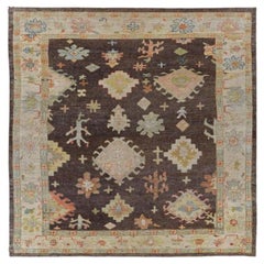 Afghanistan Collection Rose Tapis de sol - Laine Brown Ivoire Rose - 90964