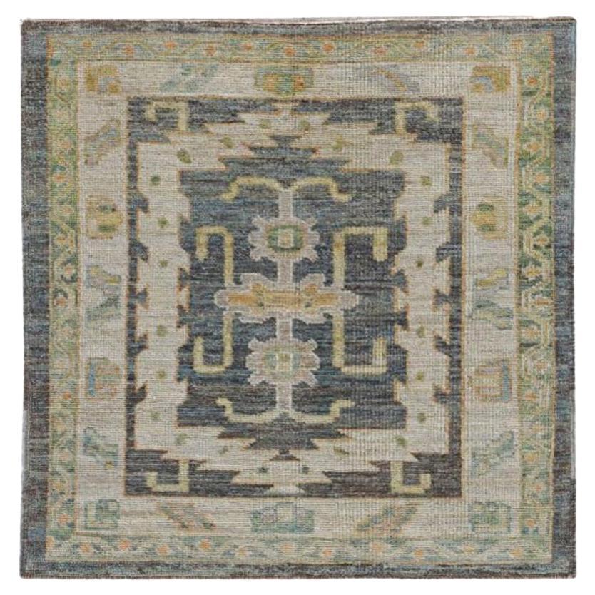 Turkish Rose Collection Small Rug - Wool Brown Ivory - 90951