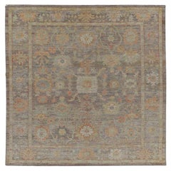 Turkish Rose Collection Area Rugs - Wool Brown Green Pink - 90972