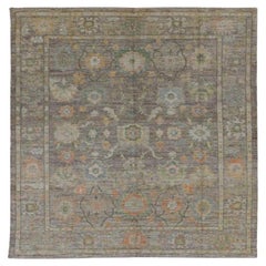 Afghanistan Collection Rose Tapis de sol - Laine Brown Green Pink - 90952