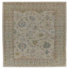 Tappeti Afghanistan Rose Collection - Lana Blu Verde Avorio - 90973