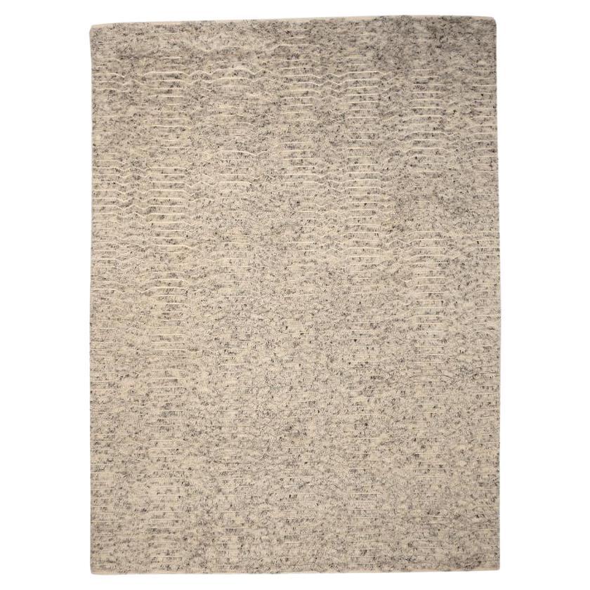 Tappeti India Moroccan Area Rugs - Wool Ivory Design - 94450