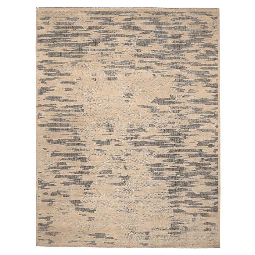 Tapis de sol marocain de l'Inde - Laine Brown Design/One - 94461 en vente