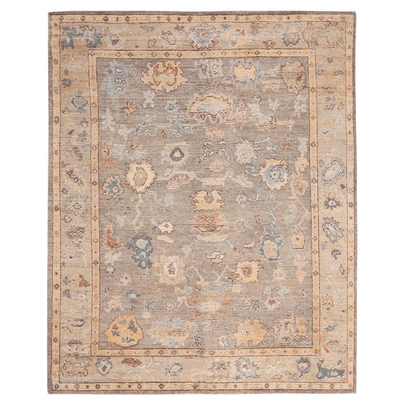 Tappeti India Oushak - Lana Taupe Yellow Design - 94489 in vendita
