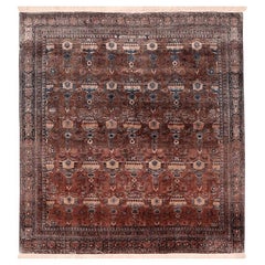 Tappeto persiano Kashan Small - Disegno in lana rosso - 94544