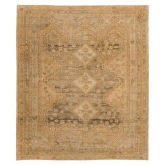 Persischer Malayer Kleiner Teppich - Wolle Elfenbein Taupe Gelb Design - 94576