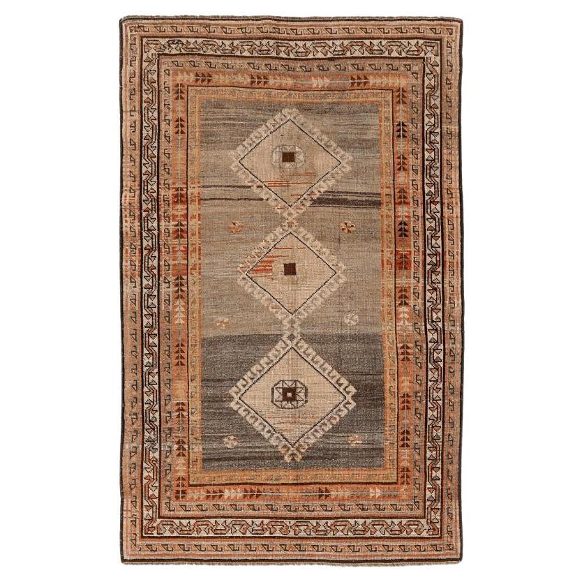 Alfombra Persa Shiraz Small - Lana Marrón Marfil Rojo Topo Design - 94578 en venta
