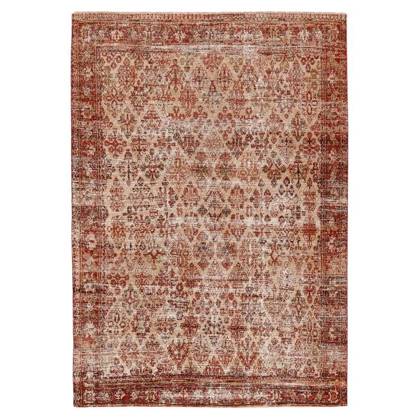 Alfombra Persa Joshagan Small Design - Lana Rojo Topo - 94590
