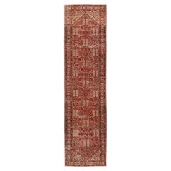 Tappeto persiano Malayer Runner - Disegno in lana blu rosso - 94562