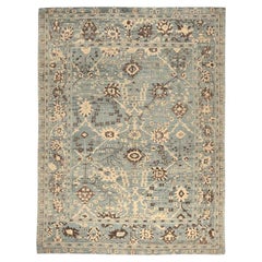 Afghanistan Abadeh Area Rugs - Wool Brown Gray Ivory Design - 94610