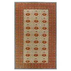 Afghanistan Sultanabad Over Size Rug - Wool Ivory Red Design - 95535