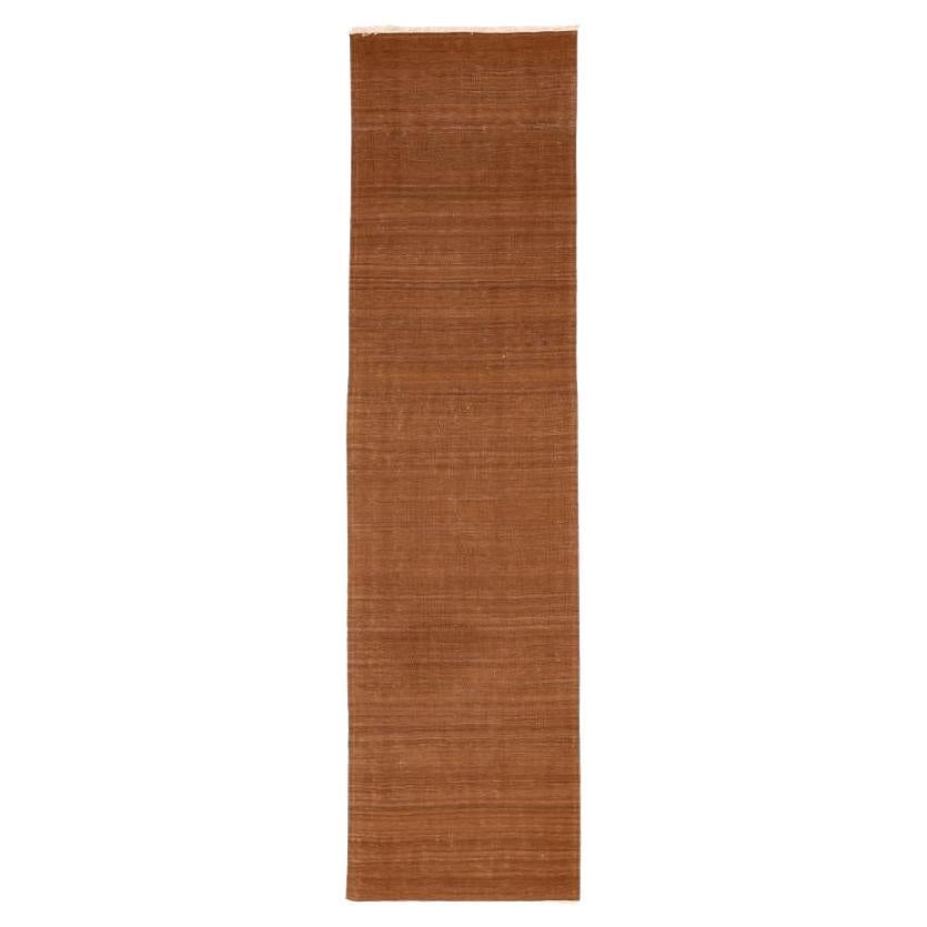 Afghanistan Abadeh Läufer Teppich - Wolle Brown Design - 94623