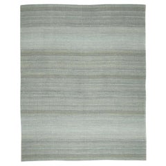 Afghanistan Kilim Area Rugs - Wool Blue Gray Design - 94625