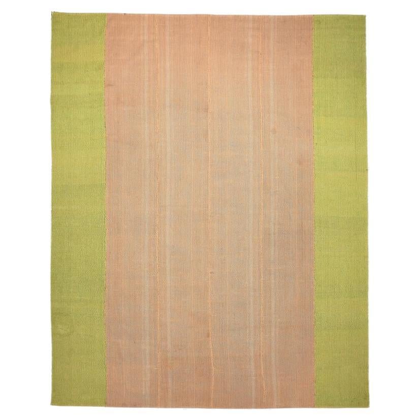 Afghanistan Abadeh Area Rugs - Wool Brown Green Design - 94627