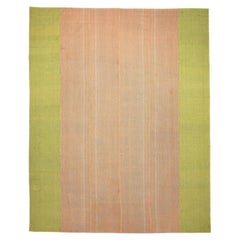 Afghanistan Abadeh Area Rugs - Wool Brown Green Design - 94627