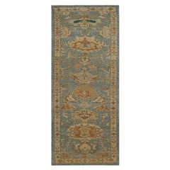 Tappeto Runner Turkey Oushak - Design Lana Grigio Avorio - 98135