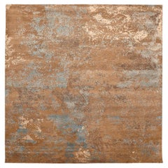 Tappeti India moderni - Lana marrone sfumature di grigio / argento - 94070