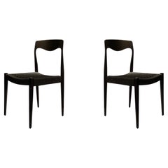 Set of Scandinavian Black Rope Chair, 1960s Set of Scandinavian Black Rope Chair, 1960s