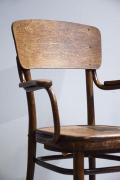 Large Bistro Armchair from Thonet, France, 1940s