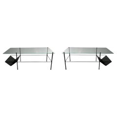 Set of 2 Low Tables by Mathieu Matégot, France, 1960s