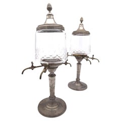 Juego de 2 fuentes de absenta, 1900