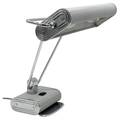 Art Deco Jumo N 71 Desk Lamp inChrome Metal by Eileen Gray, 1940s