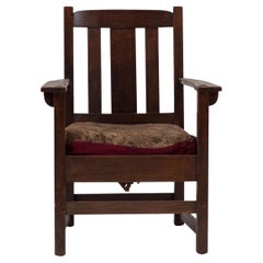 Limbert Brothers American Mission Slat Back Oak Armchair