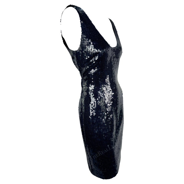 1980s Jil Sander Navy Blue Sequin Bodycon Sleeveless Mini Dress at 1stDibs 1980s Jil Sander Navy Blue Sequin Bodycon Sleeveless Mini Dress at 1stDibs