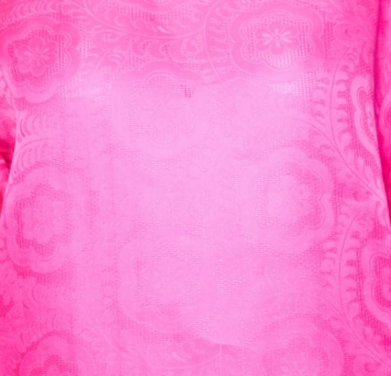 Isabel Marant Rosa fucsia, camicetta floreale in seta jacquard M. in vendita 1