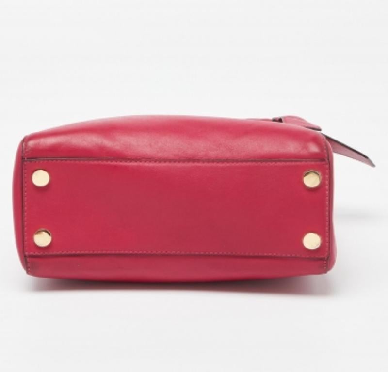 Michael Michael Kors - Mini Cynthia Bow Tote in pelle rosa in vendita 3