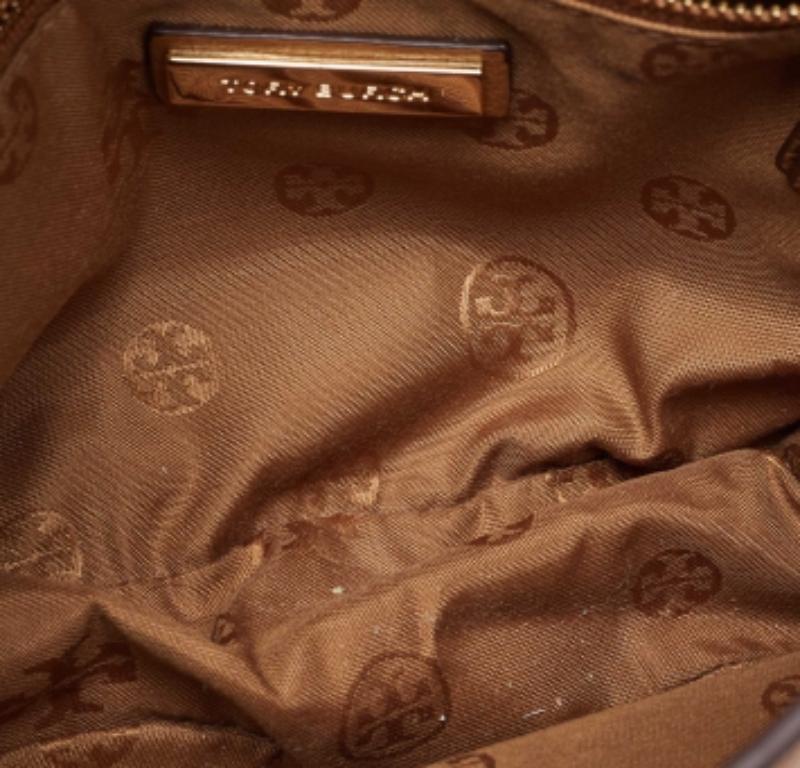 Marrone Tory Burch Borsa a tracolla Britten in pelle marrone in vendita