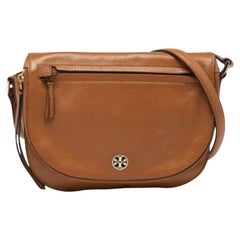 Tory Burch Borsa a tracolla Britten in pelle marrone