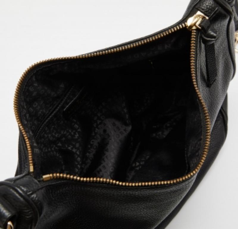 Donna Kate Spade Borsa a spalla con zip in pelle nera in vendita