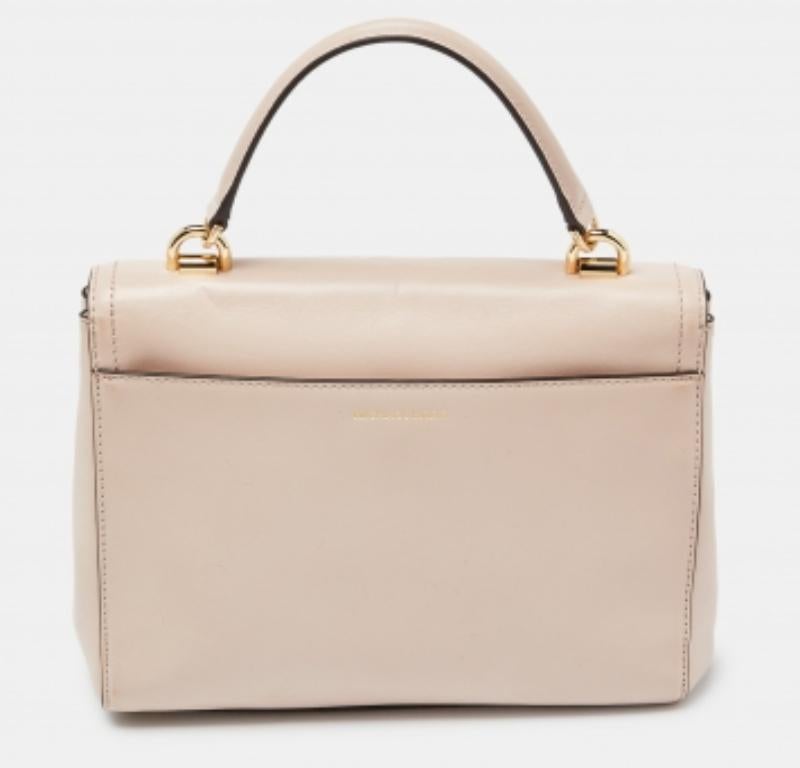 Michael Kors Borsa piccola Ava in pelle rosa con manico superiore in vendita 4