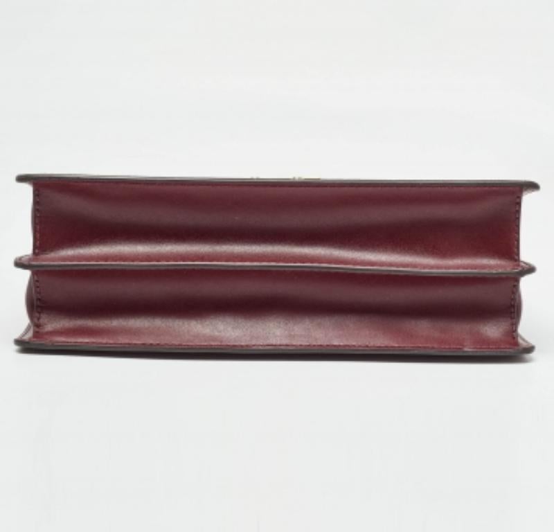 Michael Kors Burgundy Signature Coates Canvas Medium Johara Borsa a manico superiore In condizioni buone in vendita a Dubai, Al Qouz 2