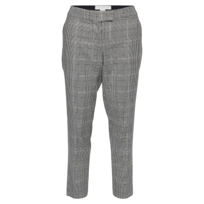 Stella McCartney - Pantalon fuselé en laine pied-de-poule monochrome S