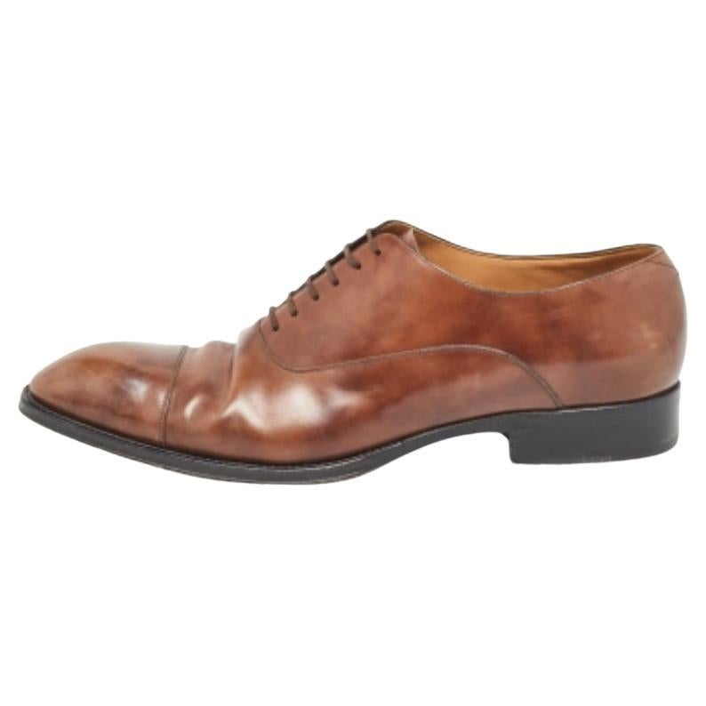 Louis Vuitton Lace Oxfords en cuir marron Taille 43